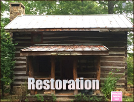 Historic Log Cabin Restoration  Solon, Ohio